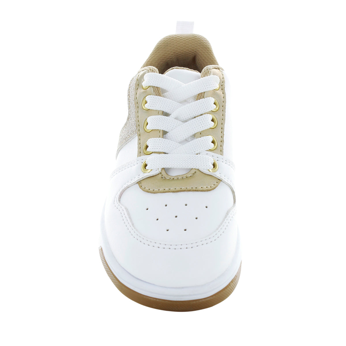 Tenis Blanco y Dorado para Niña