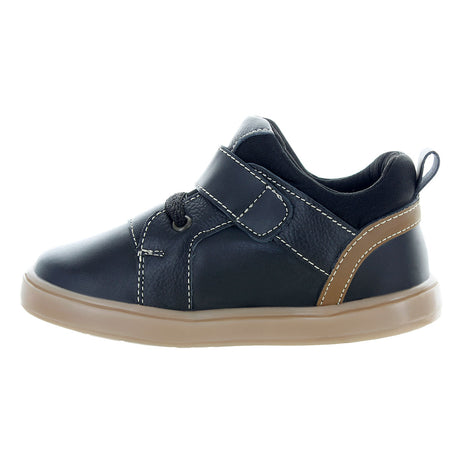 Zapatos Color Negro Para Niño Lateral