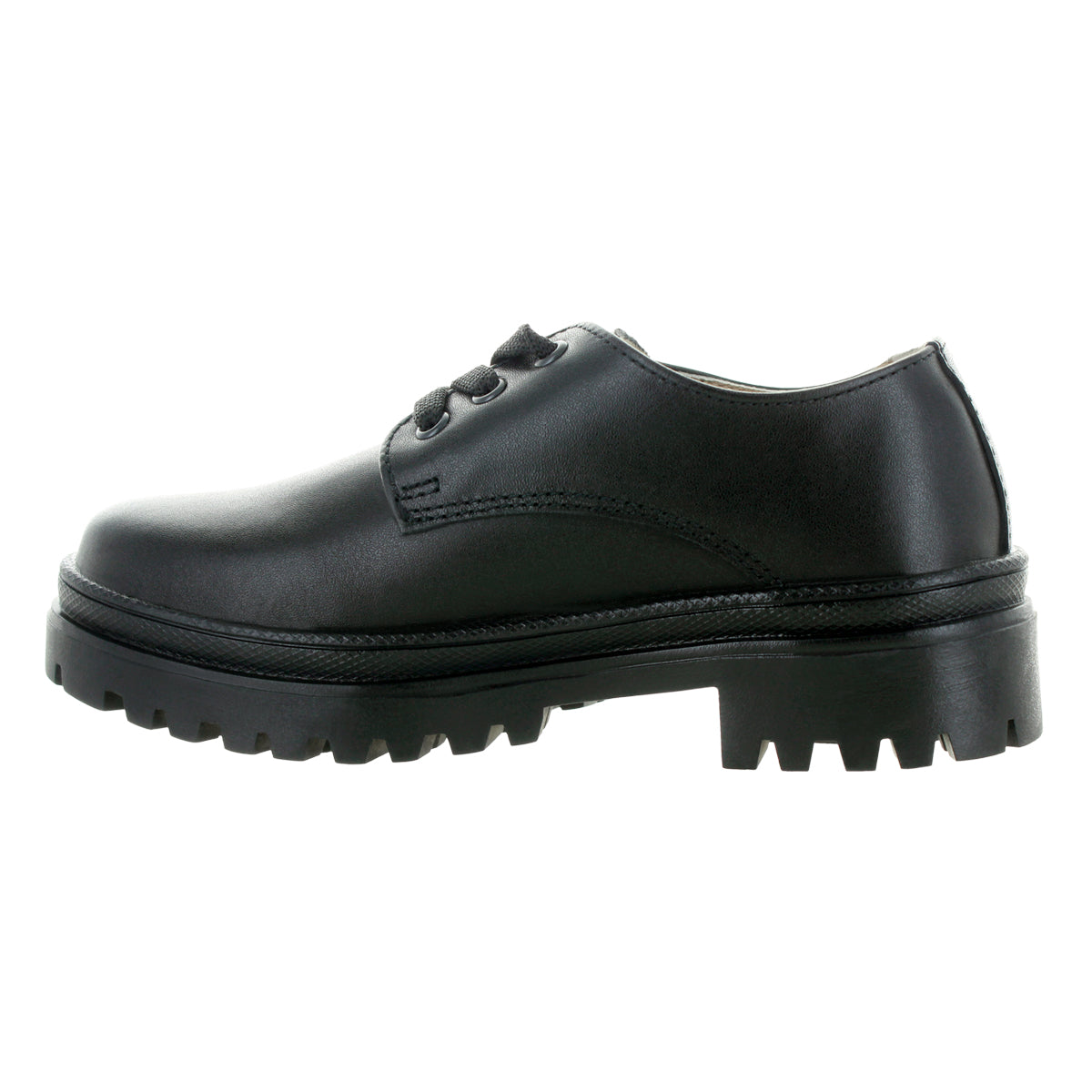Zapato De Piel Natural Unisex Escolar Con Agujeta