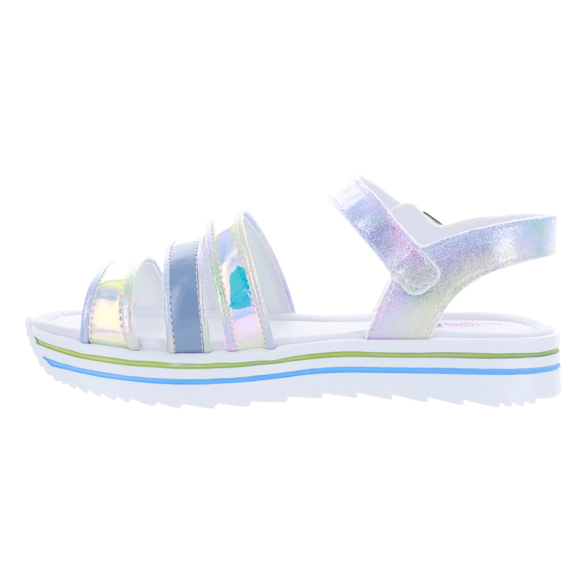 Sandalia Para Niñas Color En Tonos Tornasol