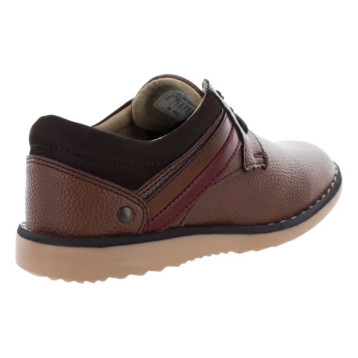 Zapato Casual Café con Agujetas para Niño