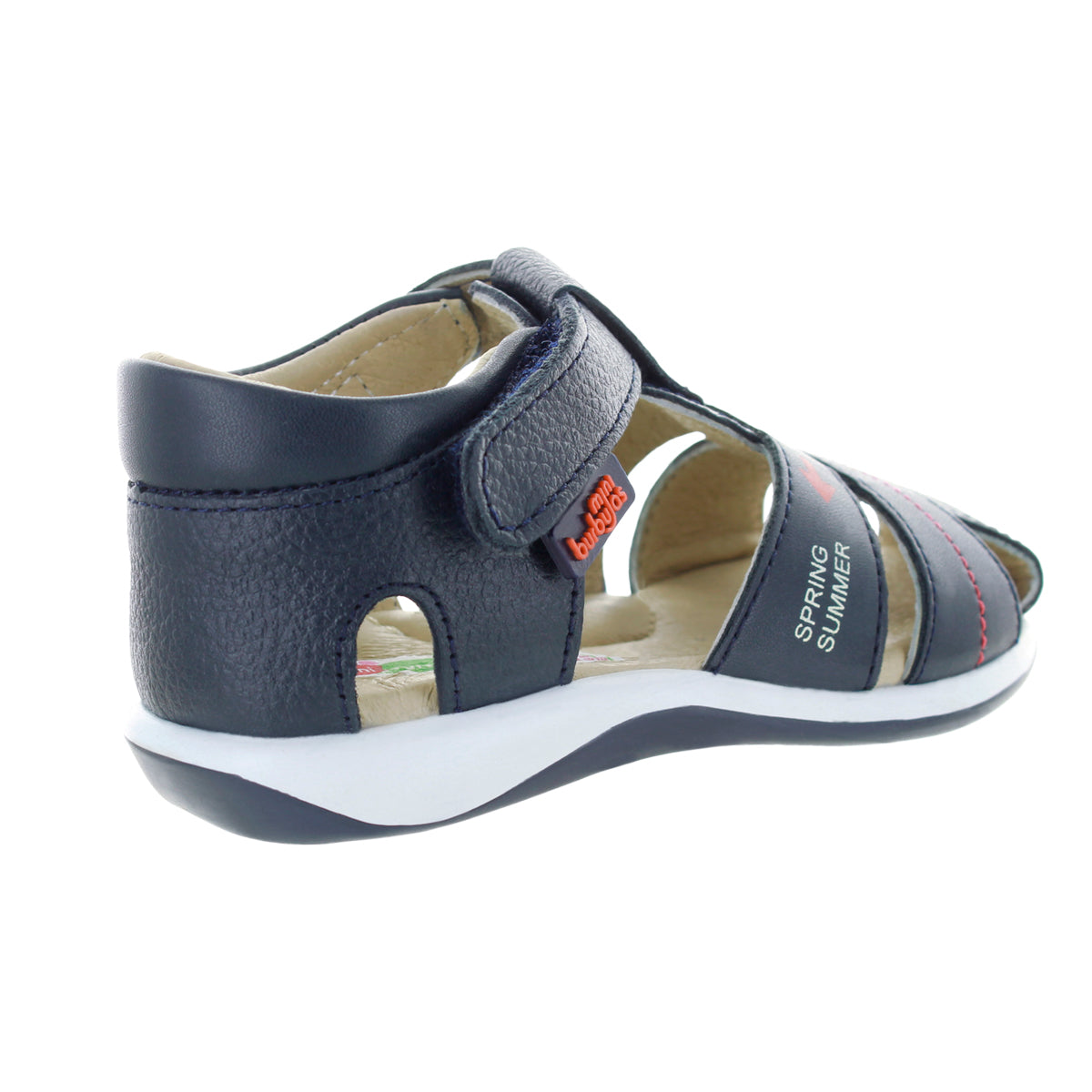 Sandalias Para Niño De Piel Color Marino
