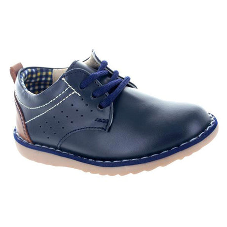 Zapato-Casual-De-Piel-Color-Azul-Marino-Para-Nino