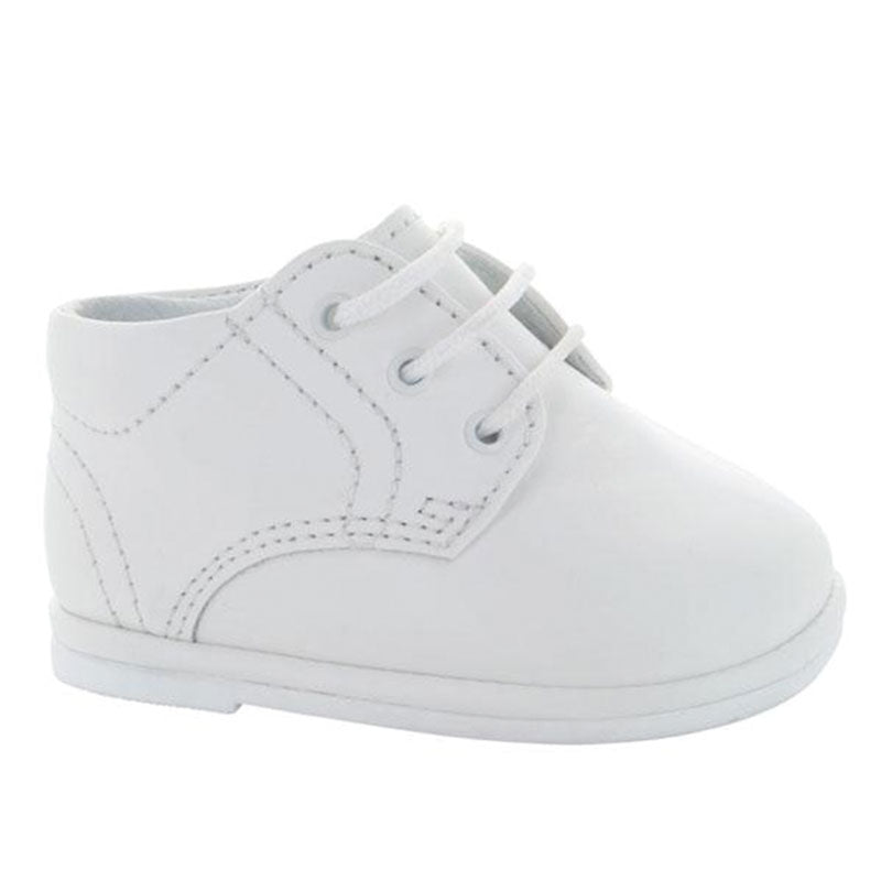 Zapatos-Blancos-De-Agujeta-Con-Pespunte-Para-Nino