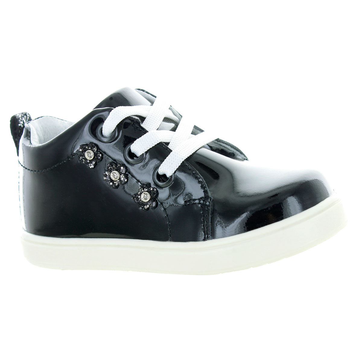 Tenis Karin Para Niña Piel Charol Color Negro Principal