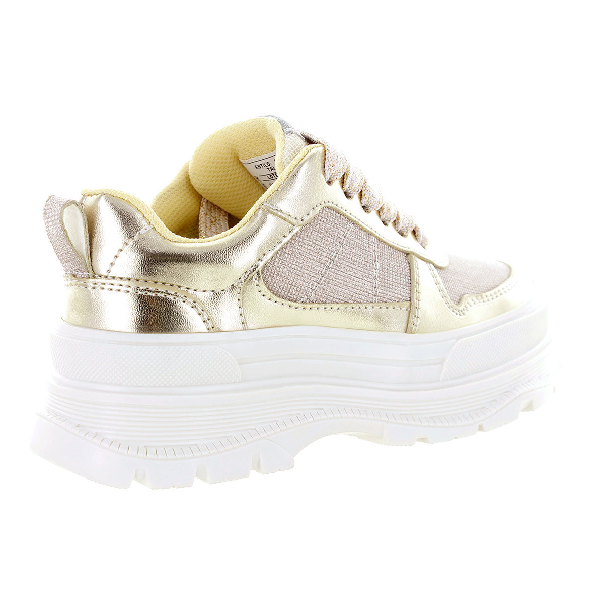 Tenis Juvenil Para Niña Color Oro