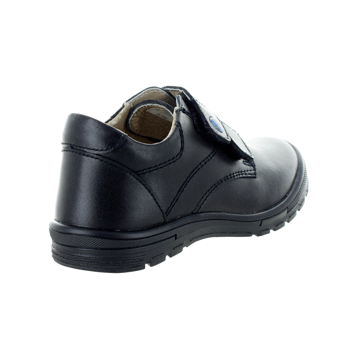 Zapato Para Niño Escolar De Piel Con Doble Velcro E9700N07