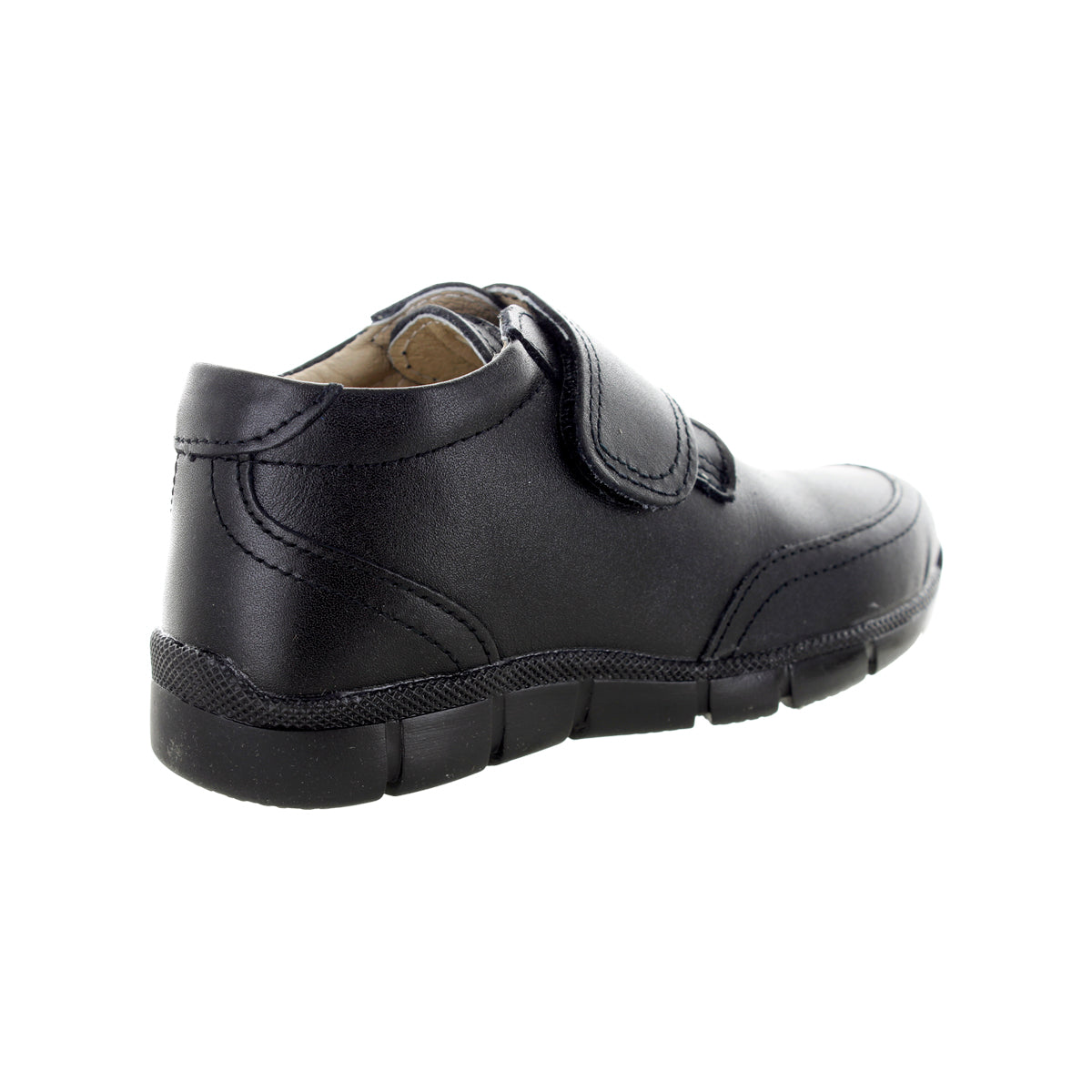 Zapato Para Niño Escolar De Piel Con Velcro M6102