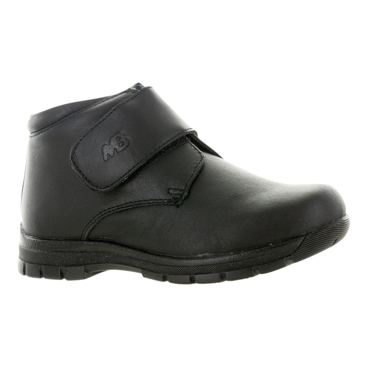 Zapatos Escolares Media Bota Color Negro Para Niños