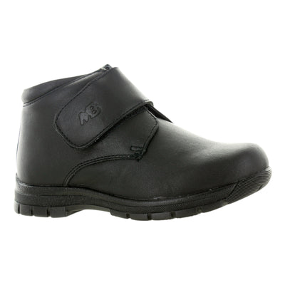 Zapatos Escolares Media Bota Color Negro Para Niños
