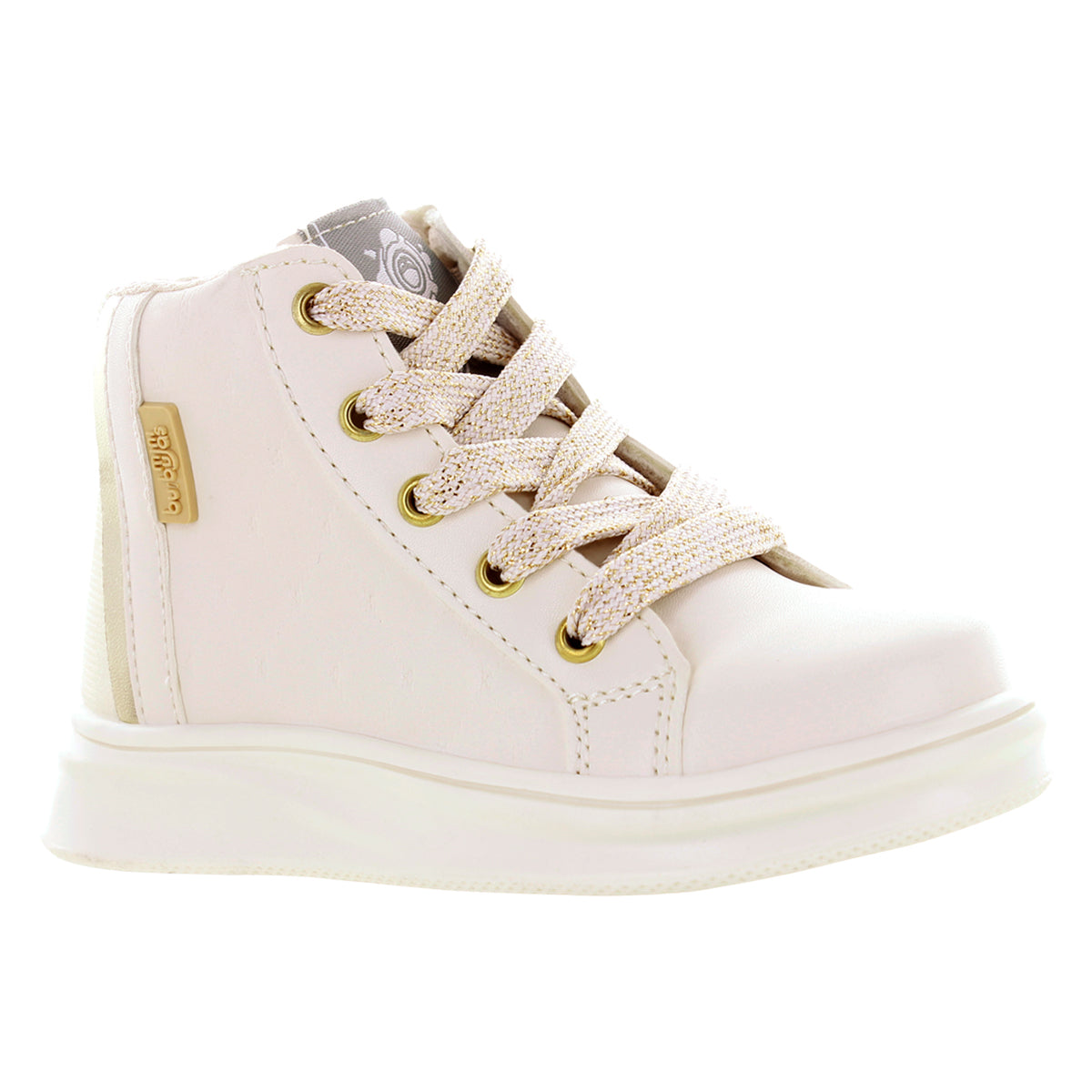 Media Botita Color Latte para Niña