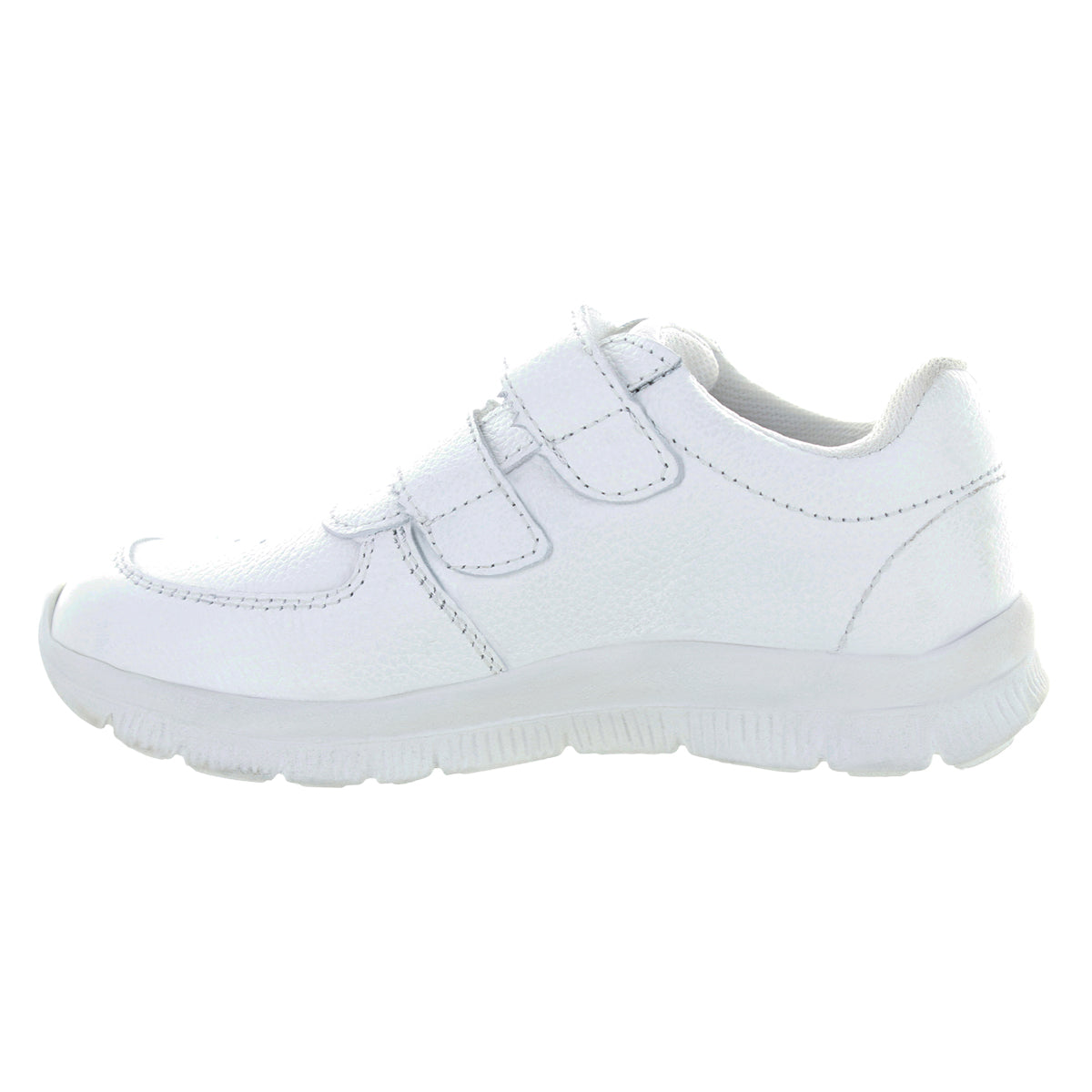 Tenis Escolar Color Blanco Unisex de Piel Natural