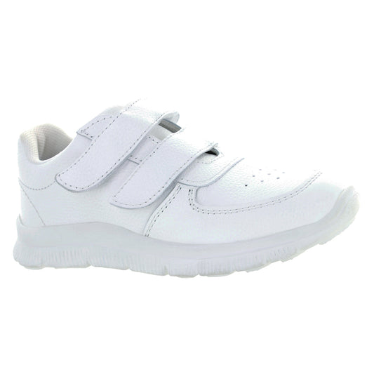 Tenis Escolar Color Blanco Unisex de Piel Natural