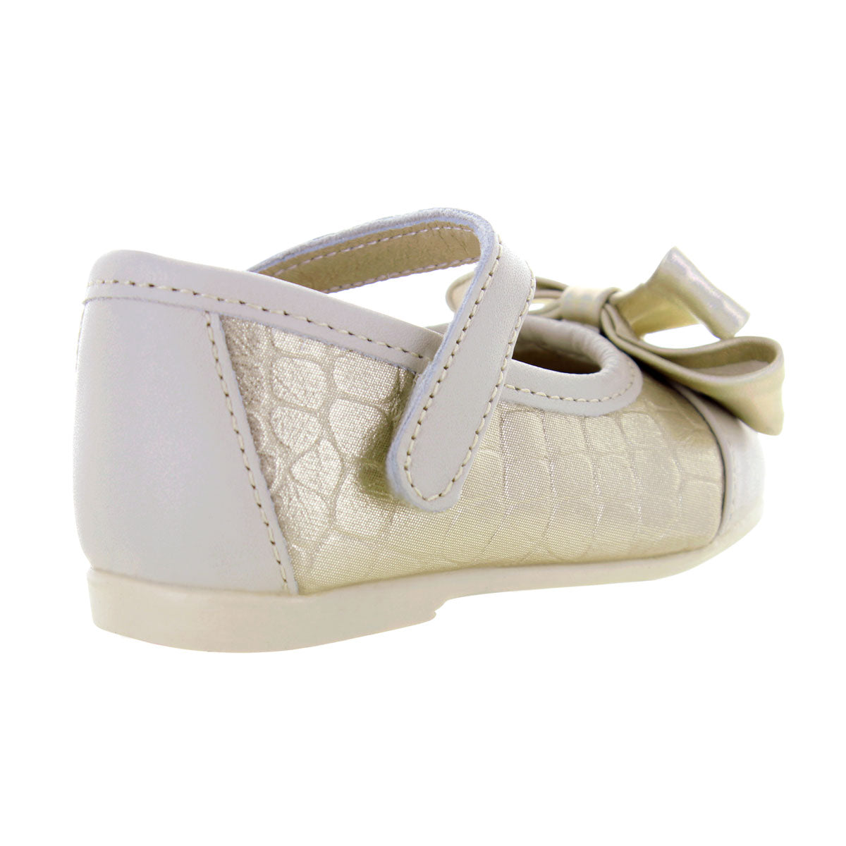 Zapato De Ceremonia Color Beige Para Niñas