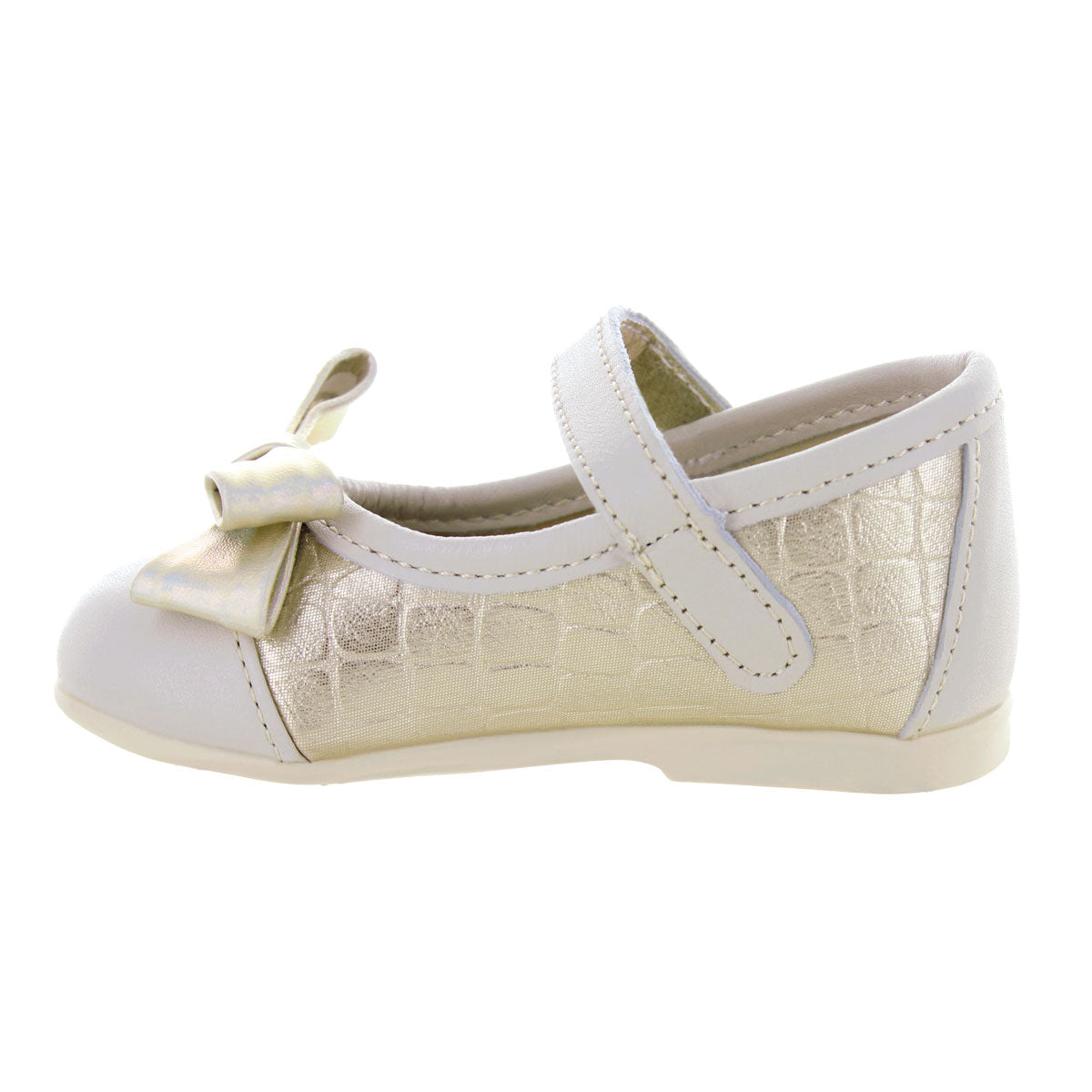 Zapato De Ceremonia Color Beige Para Niñas