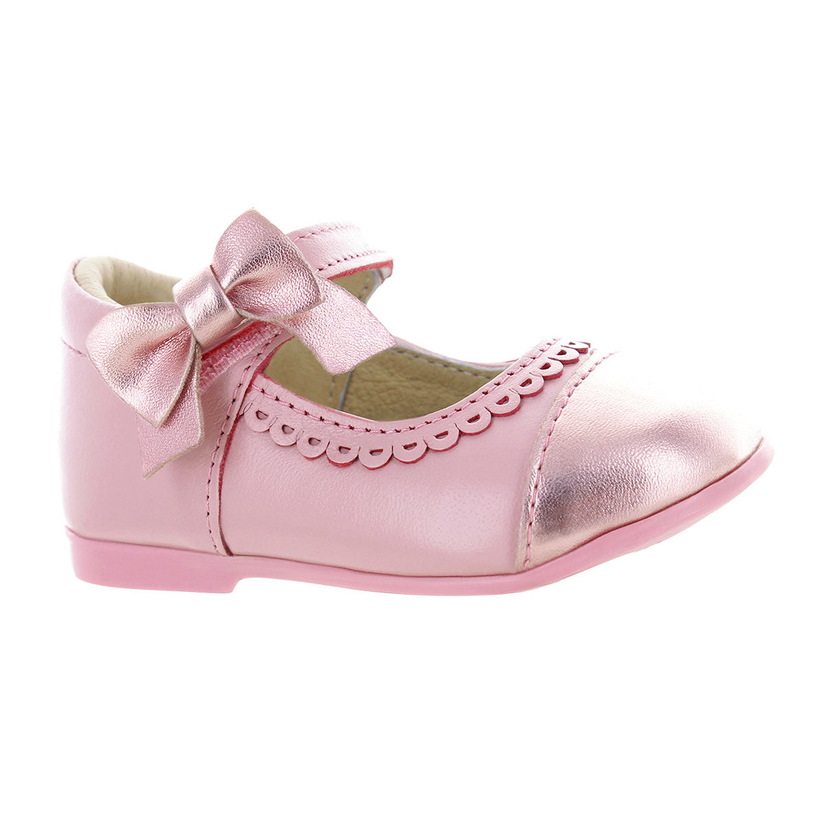 Zapato De Ceremonia Color Rosa Para Niñas