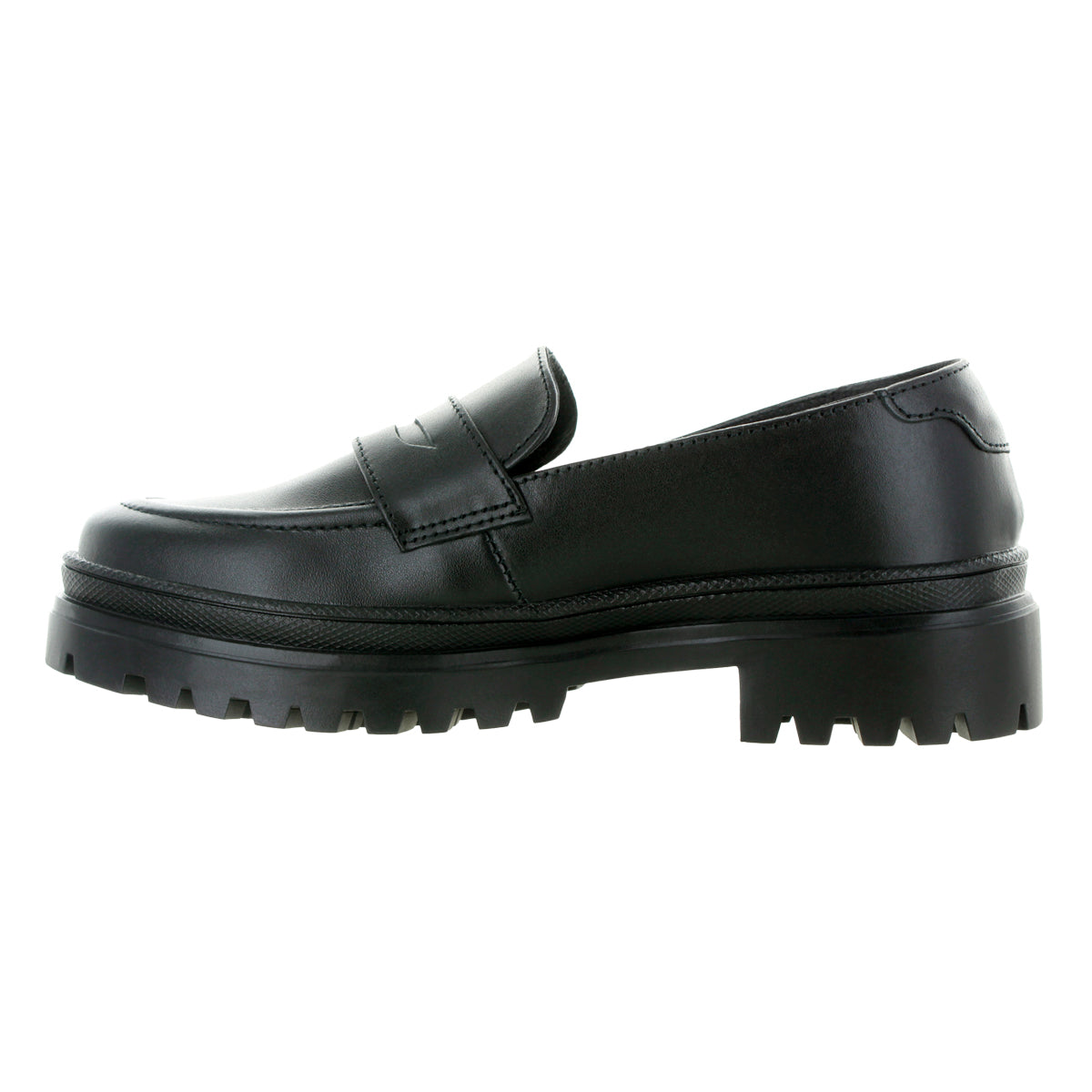 Zapato De Piel Natural Para Niña Escolar Color Negro
