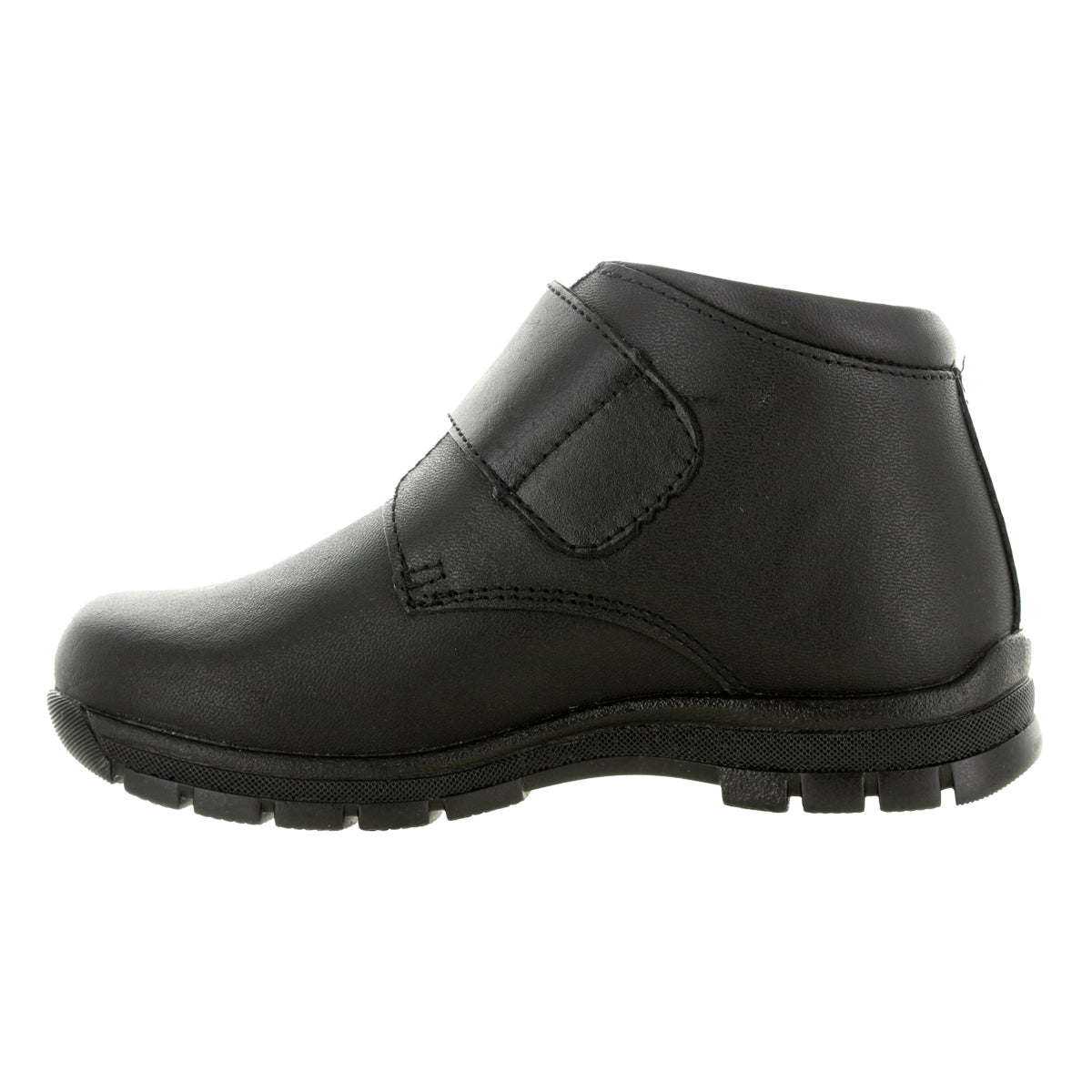 Zapatos Media Bota De Piel Escolares Para Niños