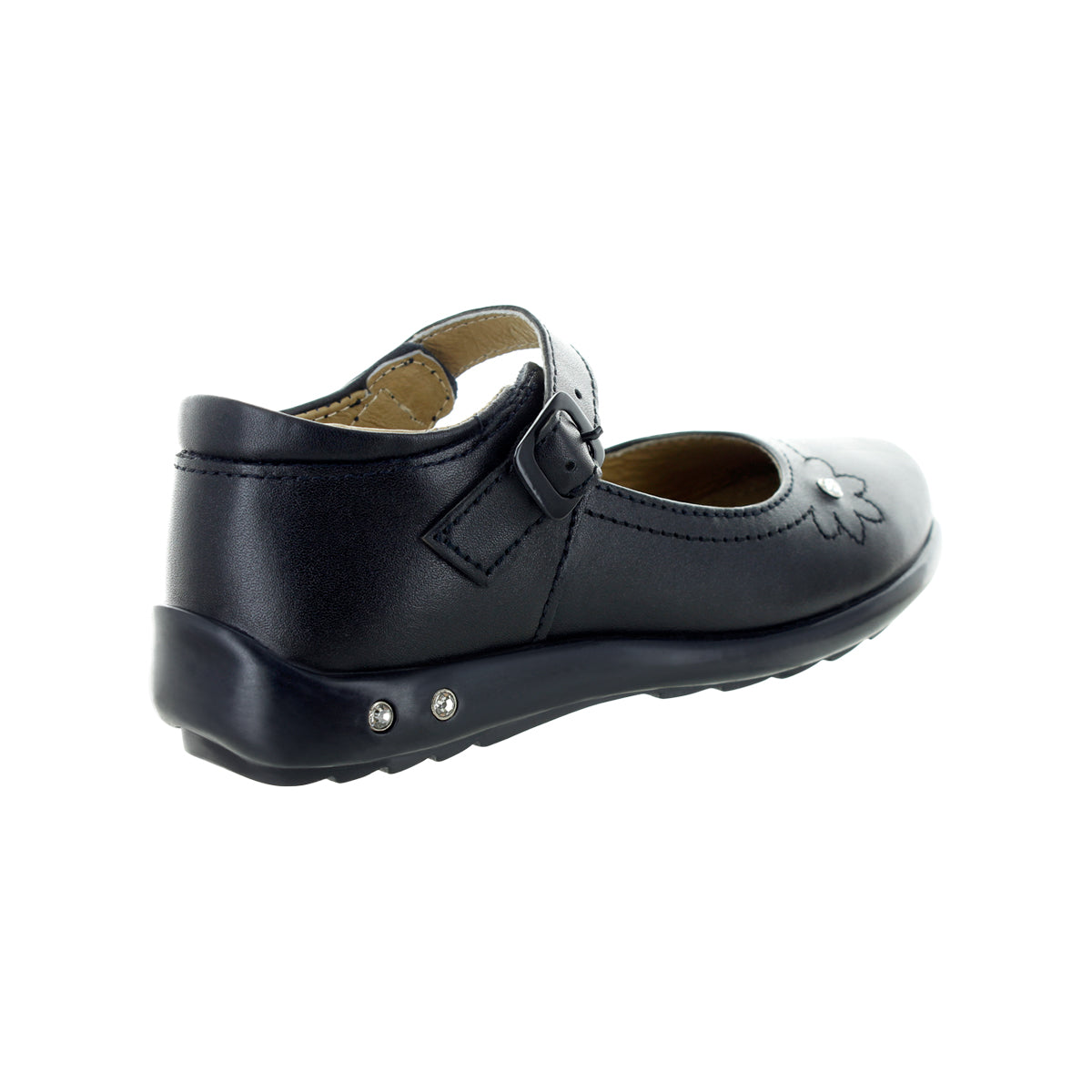 Zapatos Escolares Color Negro Para Niña Etapa Preescolar