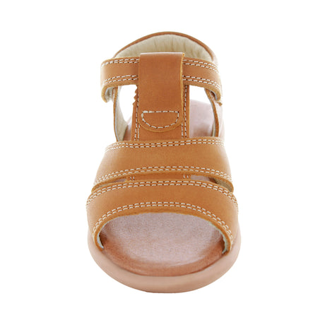 Sandalias Para Niño De Piel Color Miel