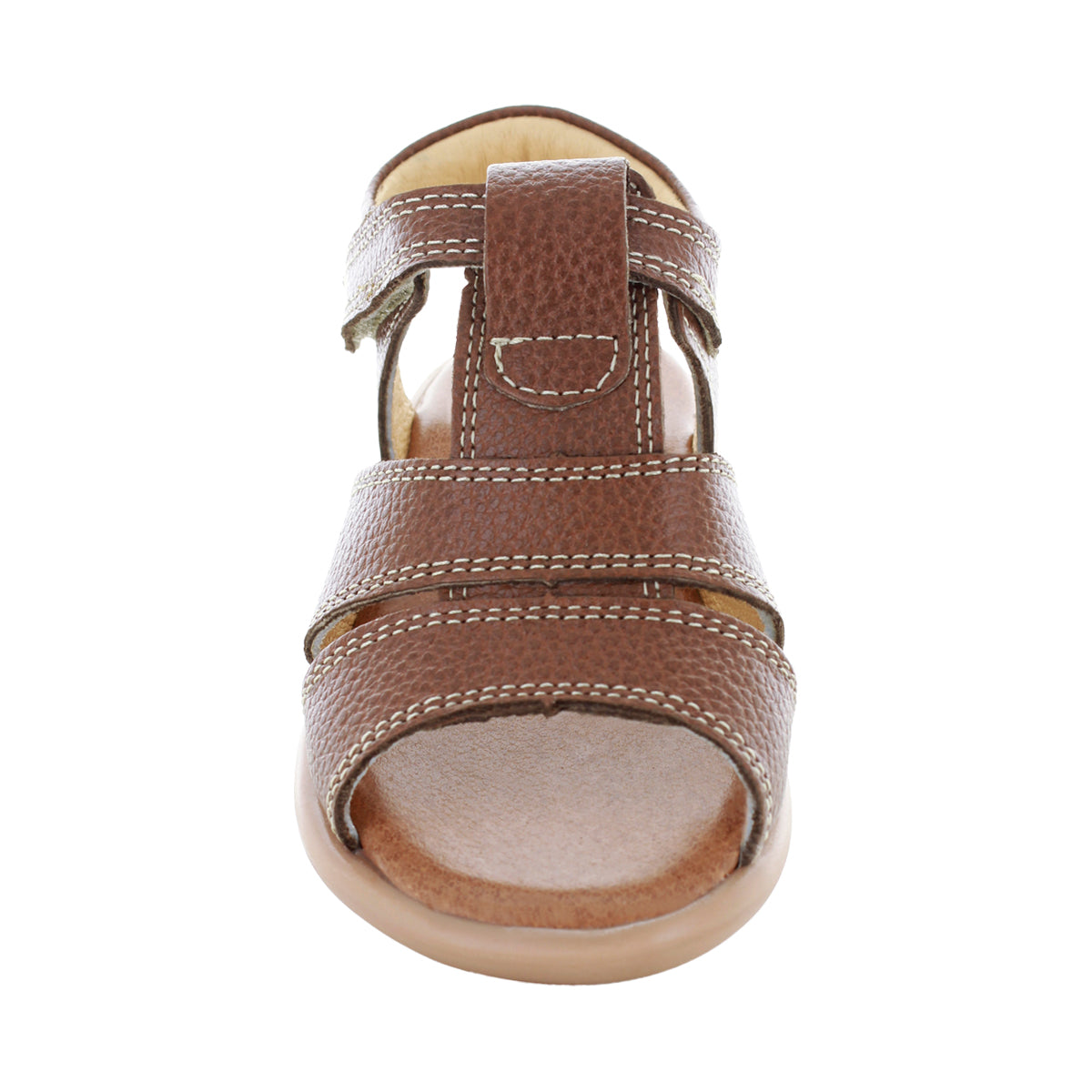 Sandalias Para Niño De Piel Color Oxido
