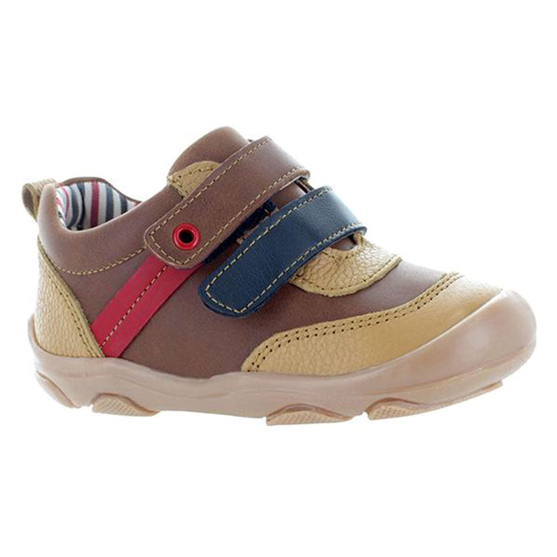 Zapato-Casual-De-Piel-Color-Cafe-Para-Nino-Primeros-Pasos