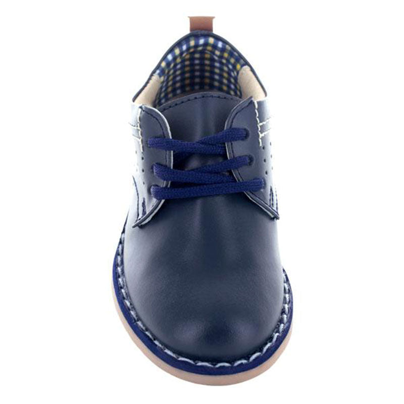 Zapato-Infantil-De-Piel-Color-Azul-Marino-Para-Nino