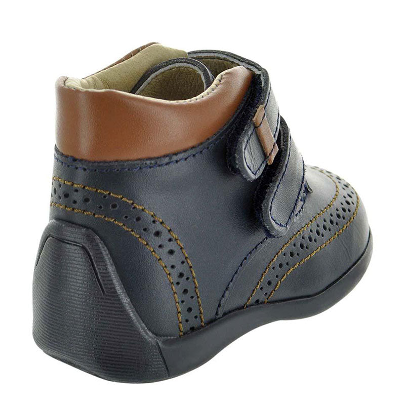 Zapatos-De-Vestir-Color-Azul-Marino-Con-Doble-Velcro-Para-Nino