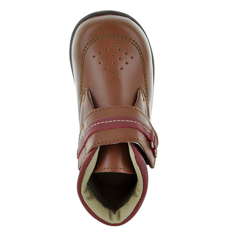Zapatos-De-Vestir-Color-Cafe-Con-Velcro-Para-Nino-Primeros-Pasos