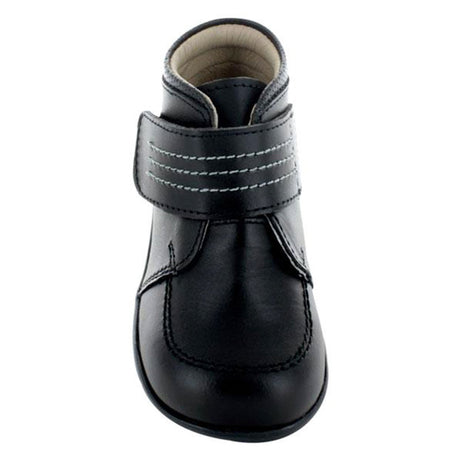 Zapatos-De-Vestir-Color-Negro-Con-Velcro-Para-Nino-Primeros-Pasos