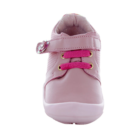 Zapatos color rosa de niñas con elástico